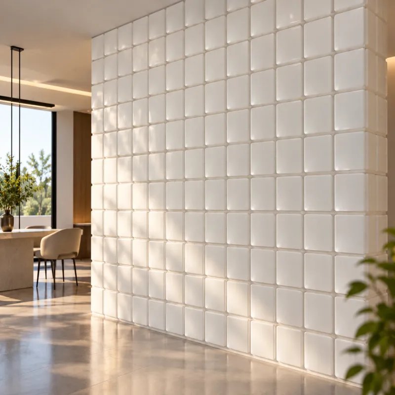 Sandblast Half Glass Brick — product view 1